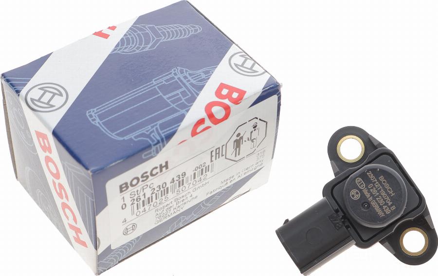 BOSCH 0 261 230 439 - Sensor MAP, pressione del collettore di aspirazione www.autoricambit.com