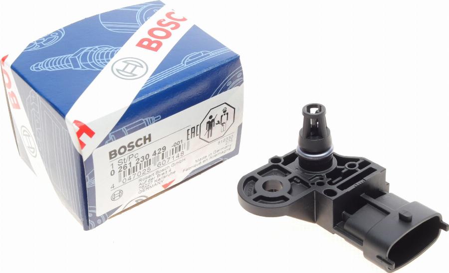 BOSCH 0 261 230 429 - Sensor MAP, pressione del collettore di aspirazione www.autoricambit.com