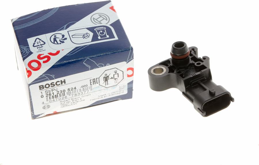 BOSCH 0 261 230 524 - Sensor MAP, pressione del collettore di aspirazione www.autoricambit.com