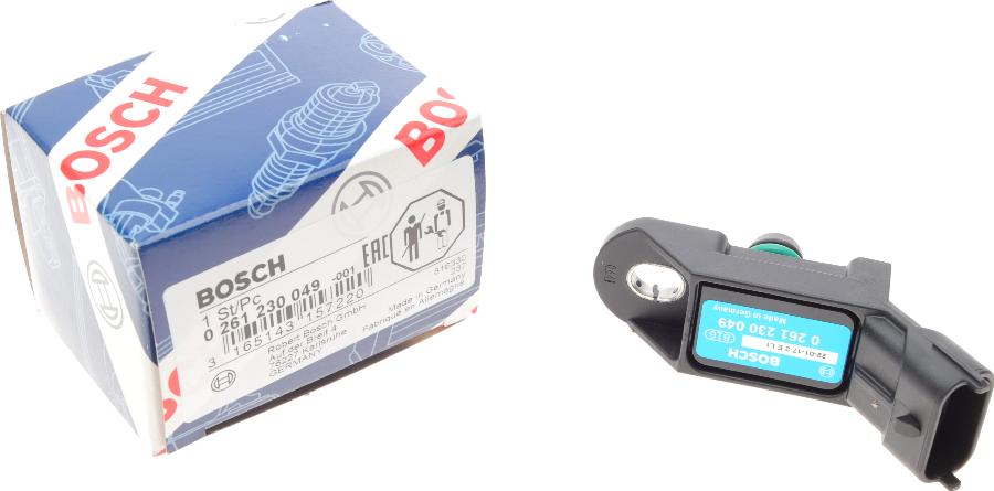 BOSCH 0 261 230 049 - Sensore, Pressione collettore d'aspirazione www.autoricambit.com