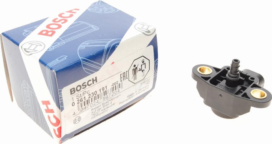 BOSCH 0 261 230 191 - Sensor MAP, pressione del collettore di aspirazione www.autoricambit.com