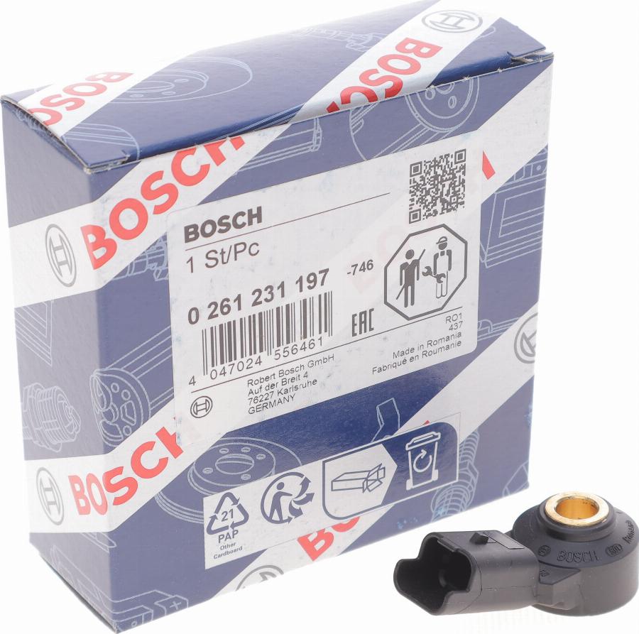 BOSCH 0 261 231 197 - Sensore di detonazione www.autoricambit.com