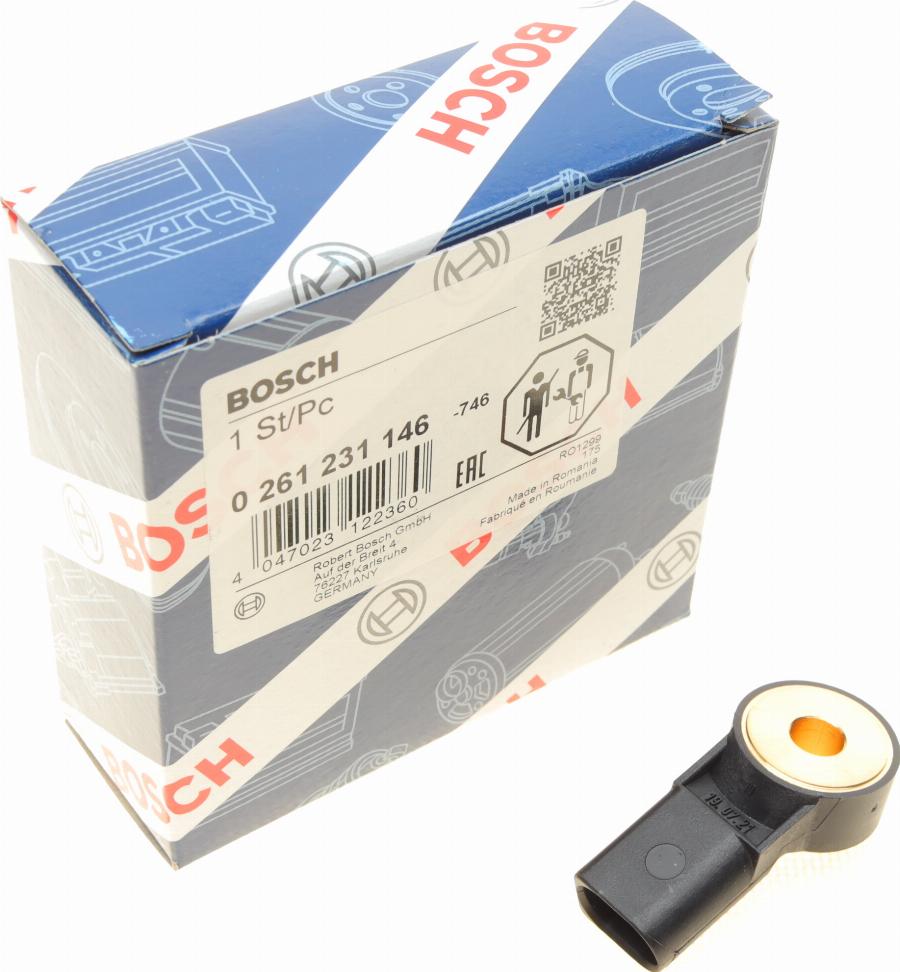 BOSCH 0 261 231 146 - Sensore di detonazione www.autoricambit.com