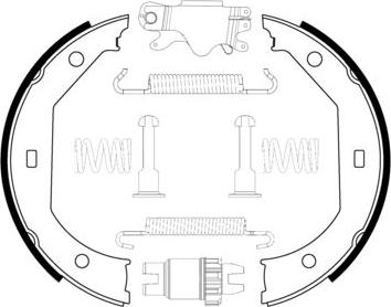 BOSCH 0 204 113 806 - Kit ganasce, Freno stazionamento www.autoricambit.com