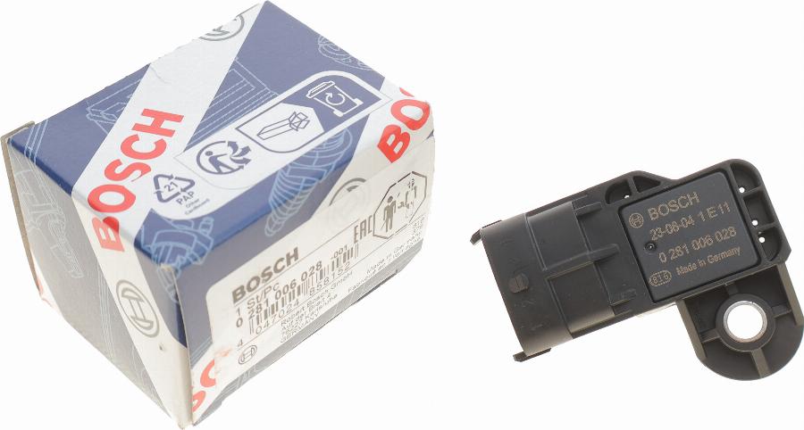 BOSCH 0 281 006 028 - Sensor MAP, pressione del collettore di aspirazione www.autoricambit.com