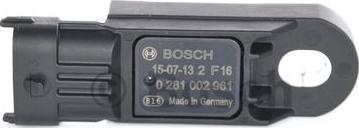 BOSCH 0 281 002 961 - Sensor MAP, pressione del collettore di aspirazione www.autoricambit.com