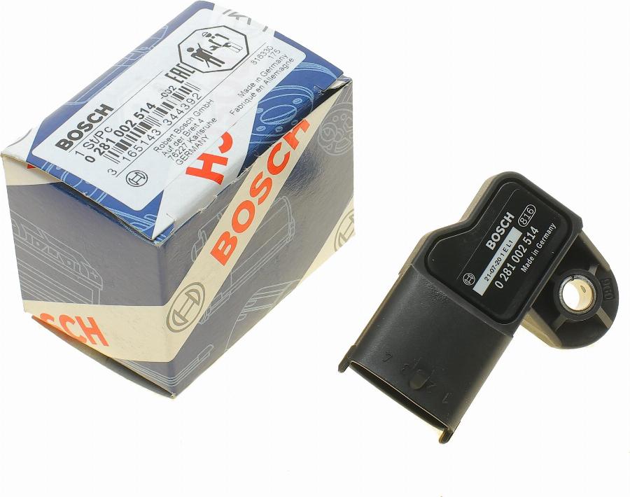 BOSCH 0 281 002 514 - Sensore, Temperatura aria aspirata www.autoricambit.com