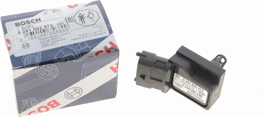 BOSCH 0 281 002 573 - Sensor MAP, pressione del collettore di aspirazione www.autoricambit.com