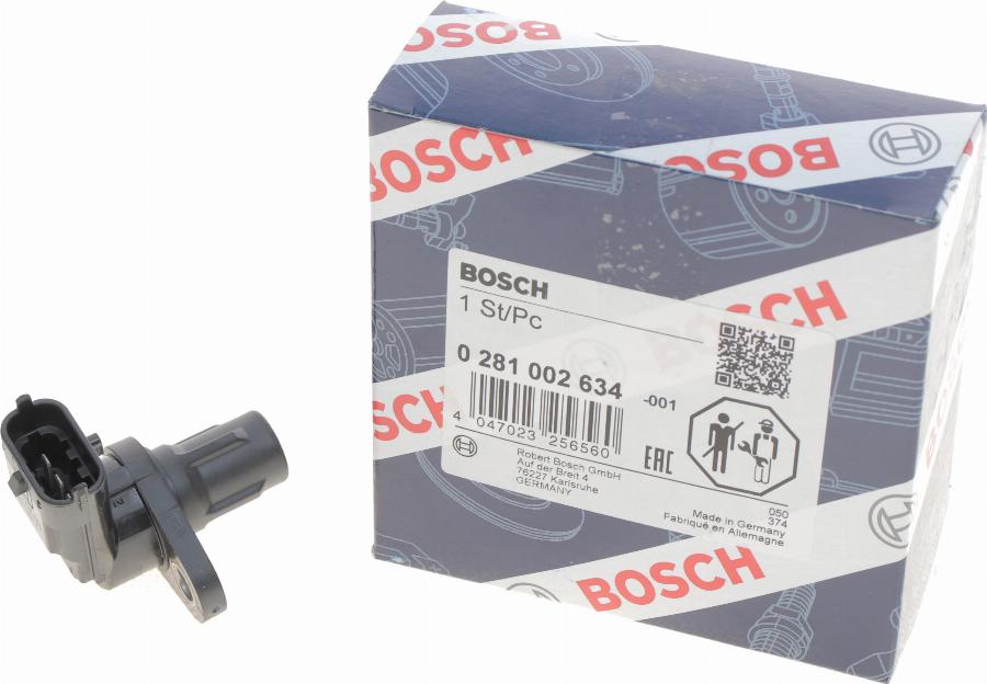 BOSCH 0 281 002 634 - Sensore, Posizione albero a camme www.autoricambit.com