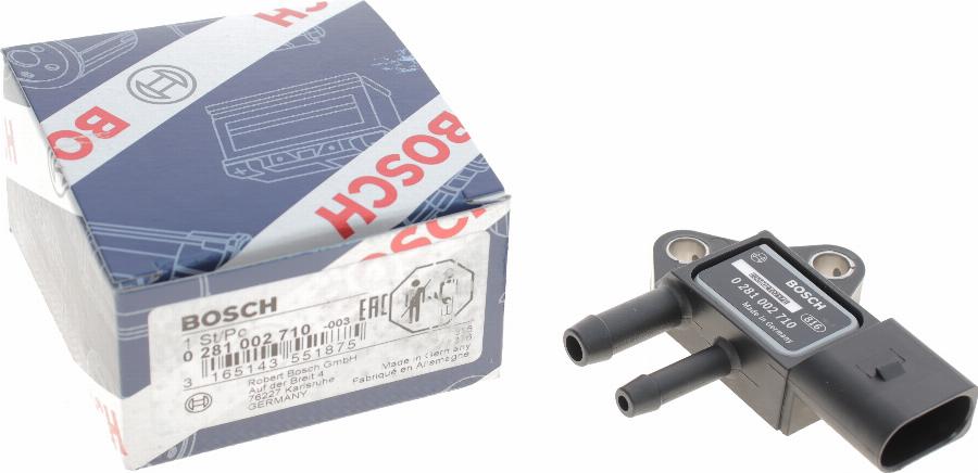 BOSCH 0 281 002 710 - Sensore, Pressione gas scarico www.autoricambit.com