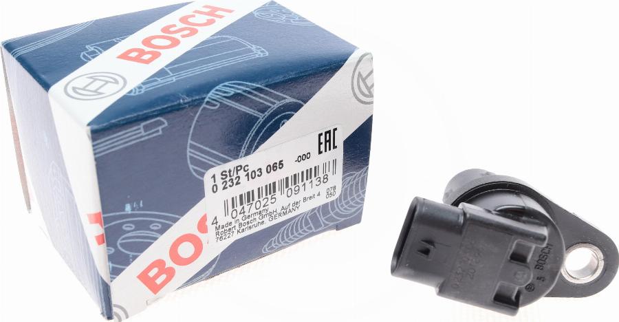 BOSCH 0 232 103 065 - Sensore, Posizione albero a camme www.autoricambit.com