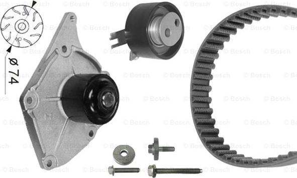 BOSCH 1 987 946 441 - Pompa acqua + Kit cinghie dentate www.autoricambit.com