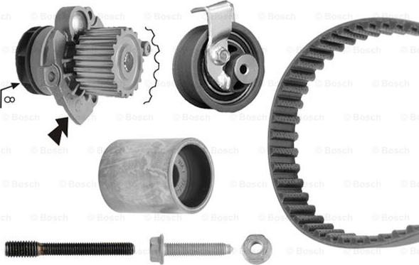 BOSCH 1 987 946 419 - Pompa acqua + Kit cinghie dentate www.autoricambit.com