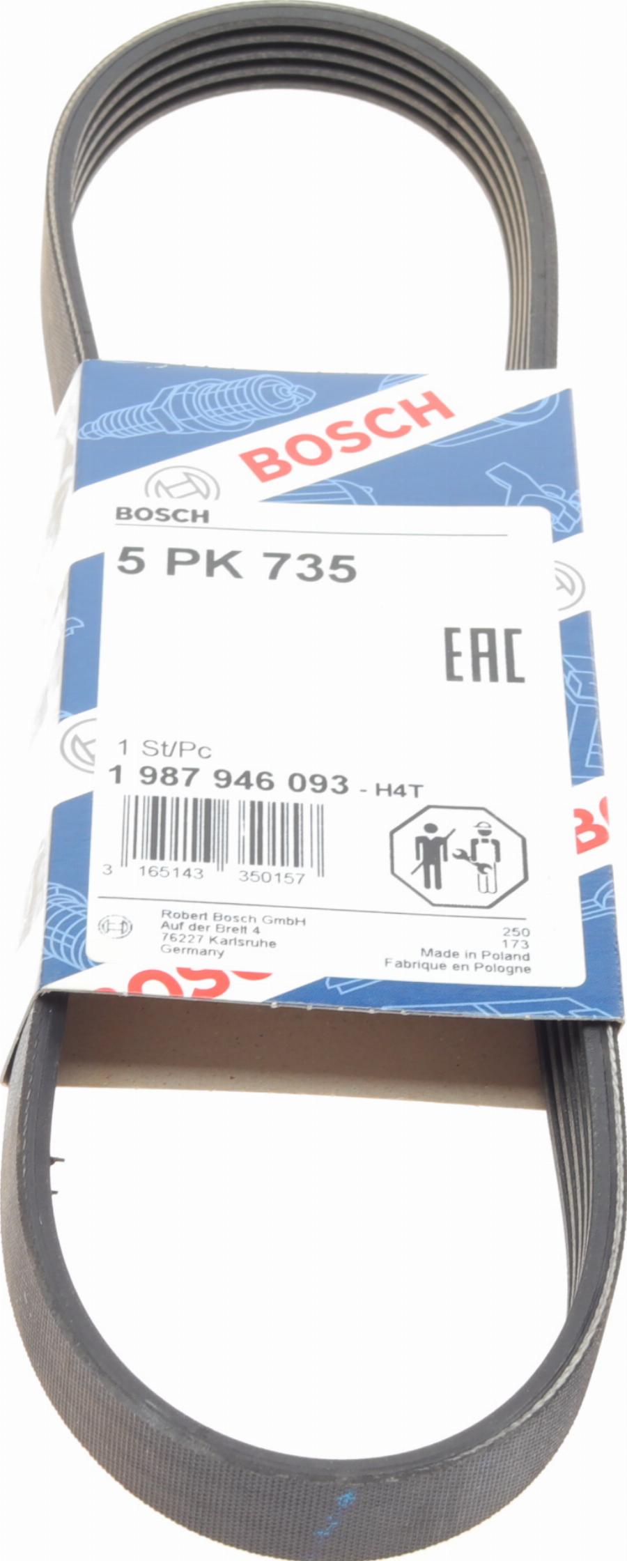 BOSCH 1 987 946 093 - Cinghia Poly-V www.autoricambit.com