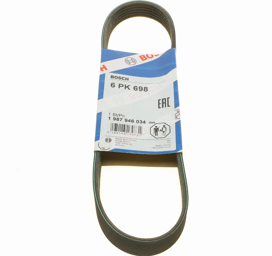 BOSCH 1 987 946 034 - Cinghia Poly-V www.autoricambit.com