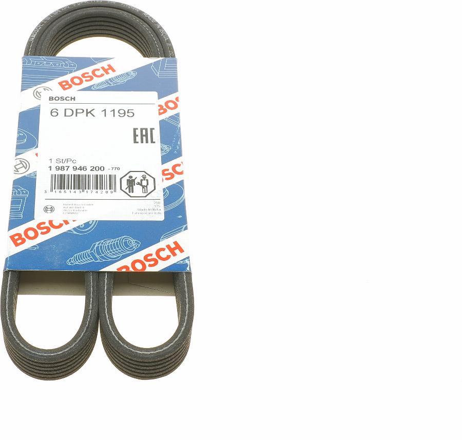 BOSCH 1 987 946 200 - Cinghia Poly-V www.autoricambit.com