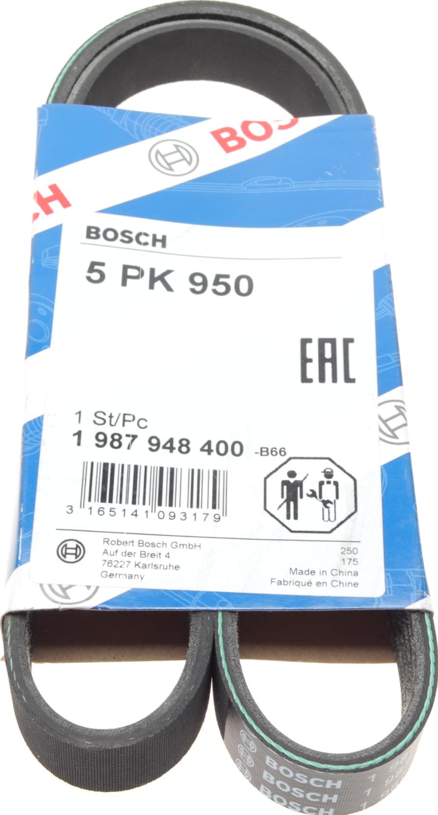 BOSCH 1 987 948 400 - Cinghia Poly-V www.autoricambit.com