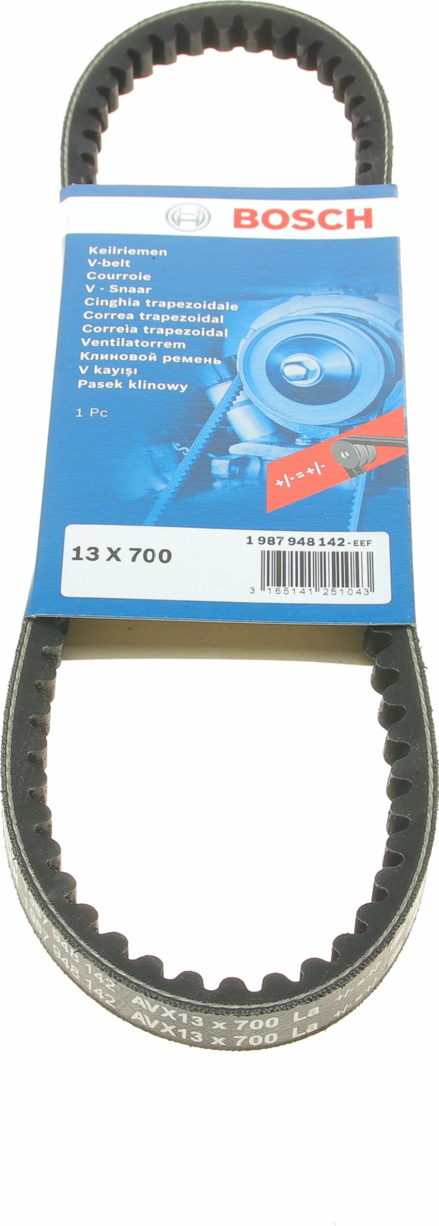 BOSCH 1 987 948 142 - Cinghia trapezoidale www.autoricambit.com