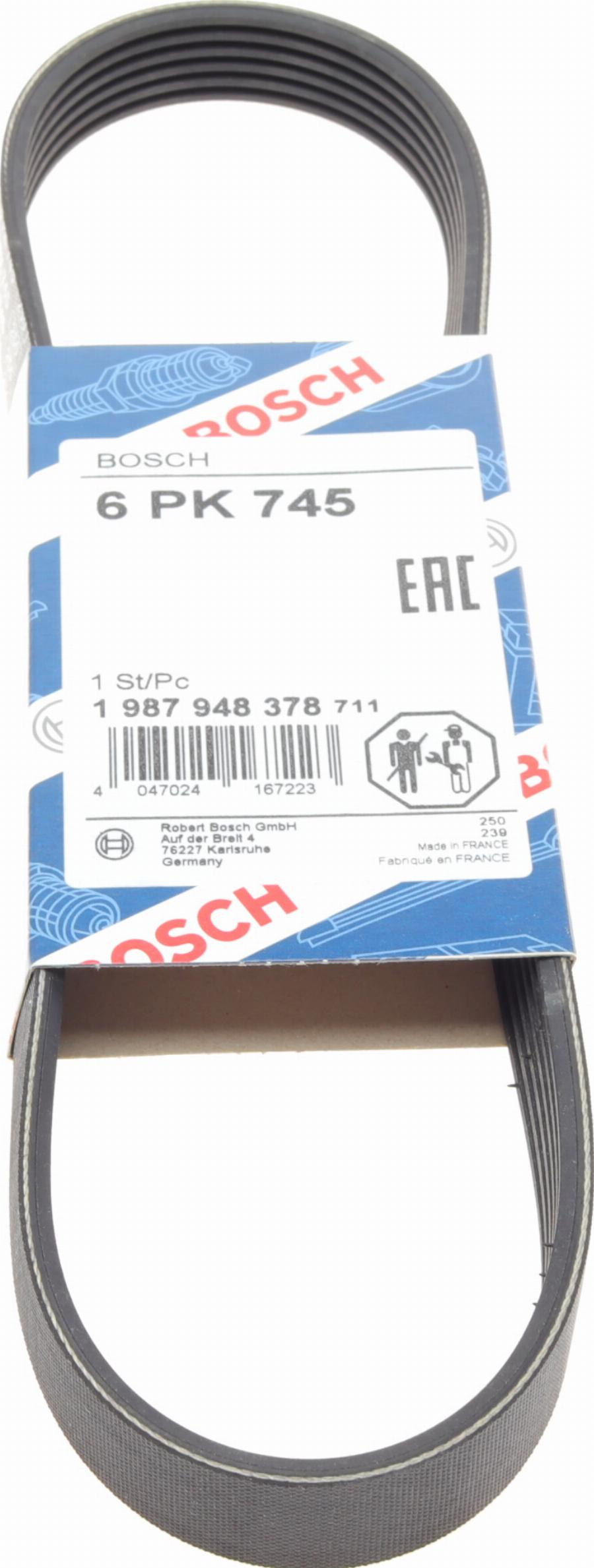 BOSCH 1 987 948 378 - Cinghia Poly-V www.autoricambit.com