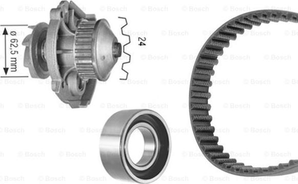 BOSCH 1 987 948 798 - Pompa acqua + Kit cinghie dentate www.autoricambit.com