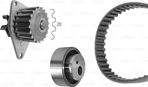 BOSCH 1 987 948 701 - Pompa acqua + Kit cinghie dentate www.autoricambit.com