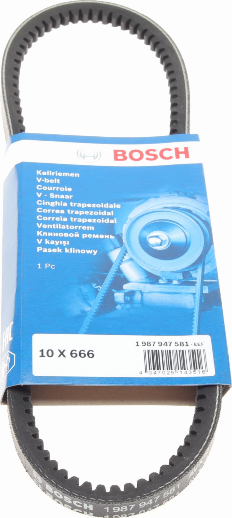 BOSCH 1 987 947 581 - Cinghia trapezoidale www.autoricambit.com