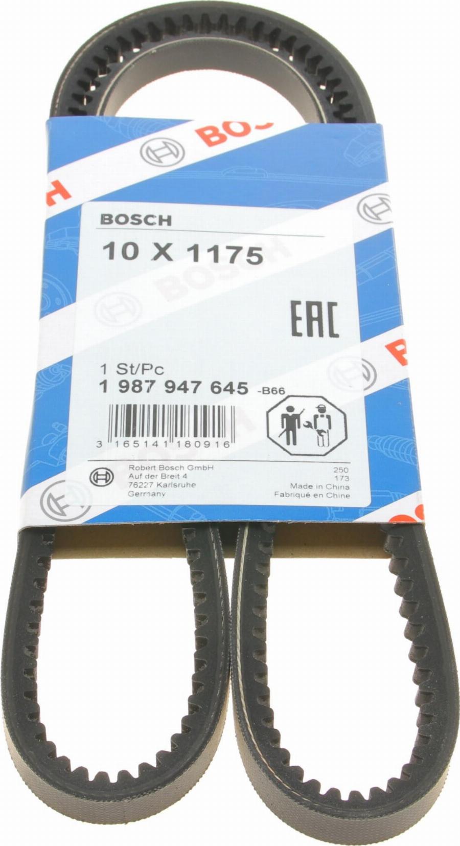 BOSCH 1 987 947 645 - Cinghia trapezoidale www.autoricambit.com