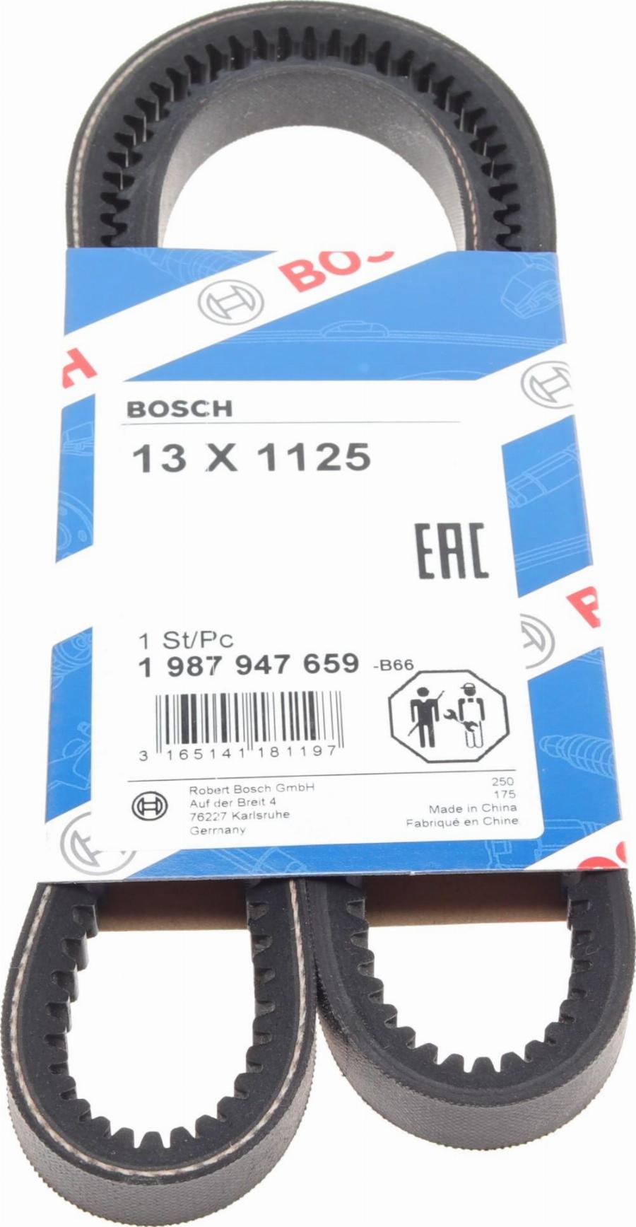 BOSCH 1 987 947 659 - Cinghia trapezoidale www.autoricambit.com