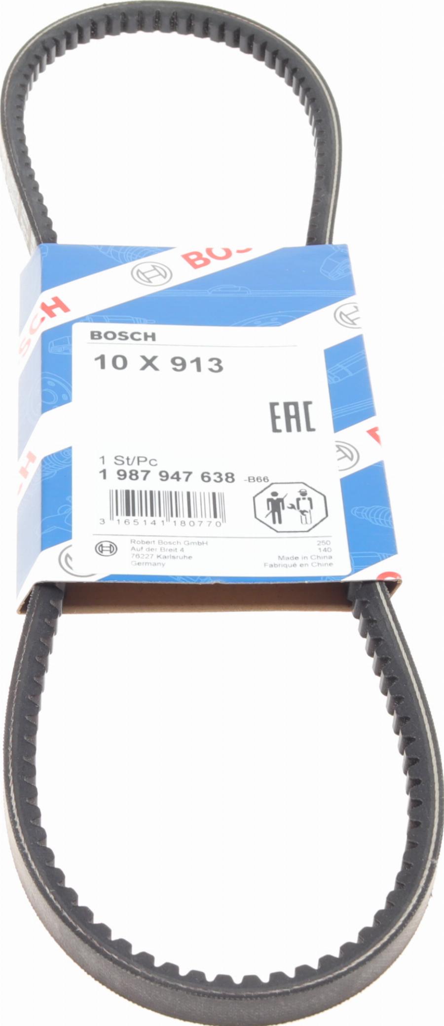 BOSCH 1 987 947 638 - Cinghia trapezoidale www.autoricambit.com