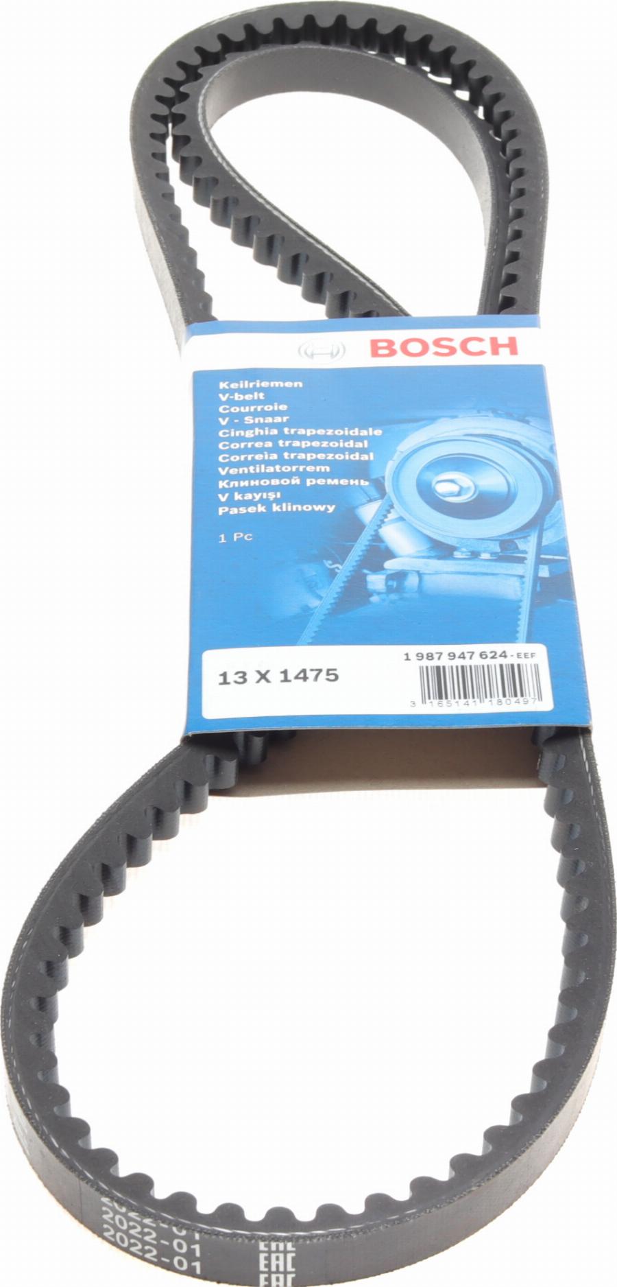 BOSCH 1 987 947 624 - Cinghia trapezoidale www.autoricambit.com