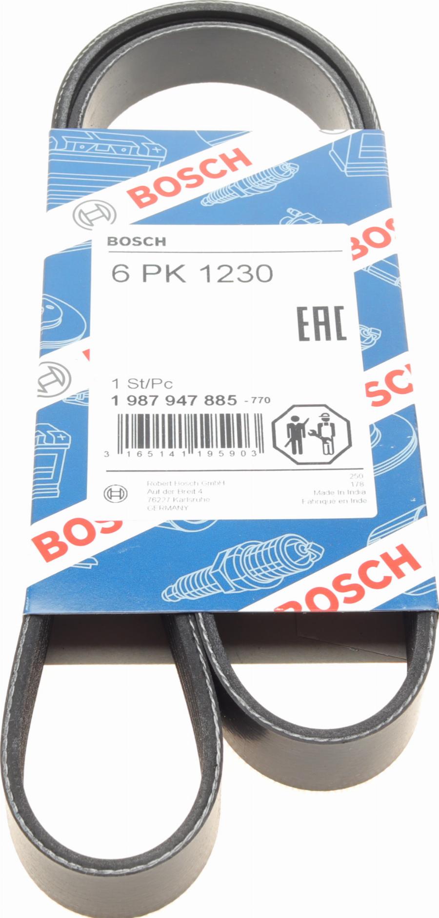 BOSCH 1 987 947 885 - Cinghia Poly-V www.autoricambit.com