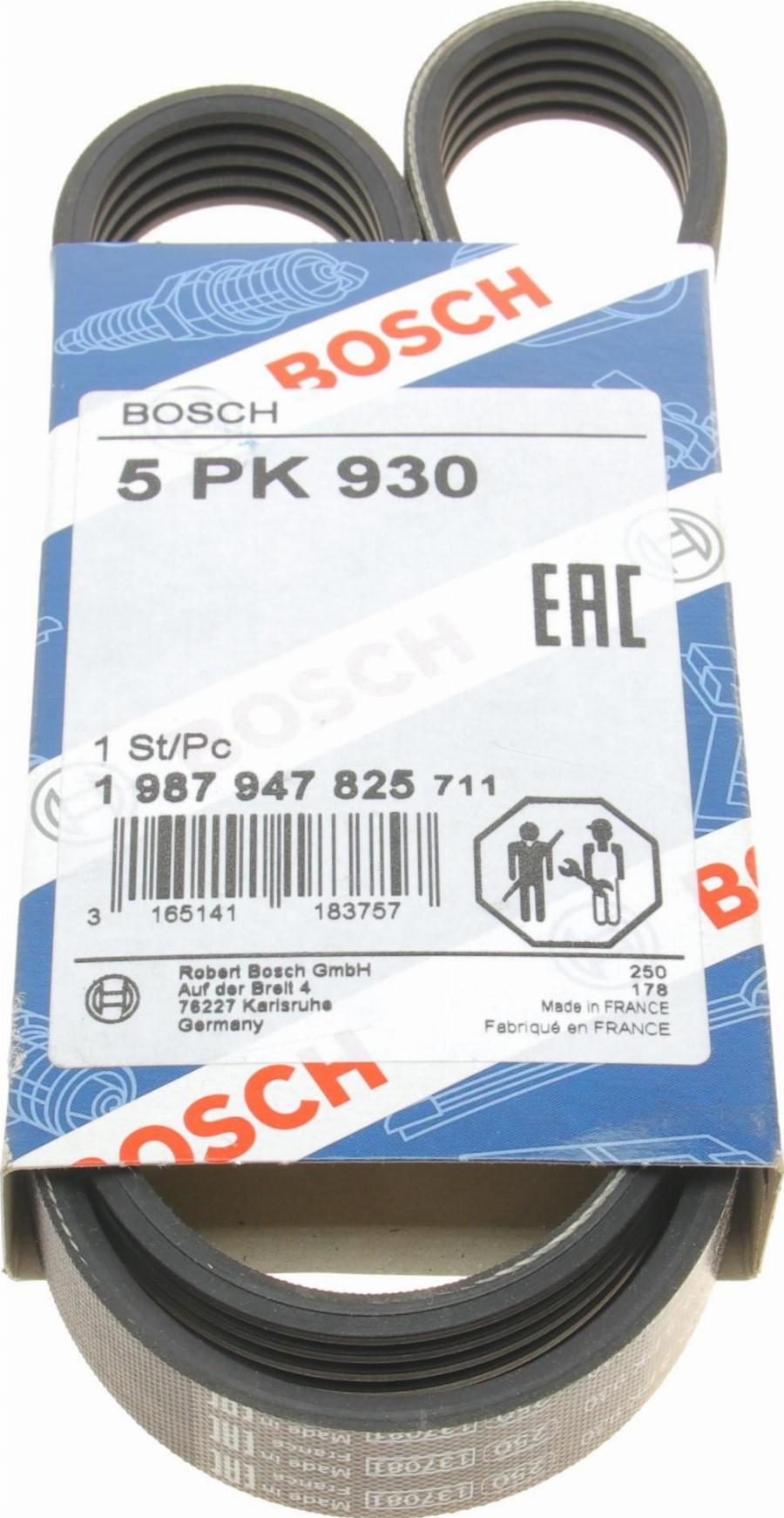 BOSCH 1 987 947 825 - Cinghia Poly-V www.autoricambit.com