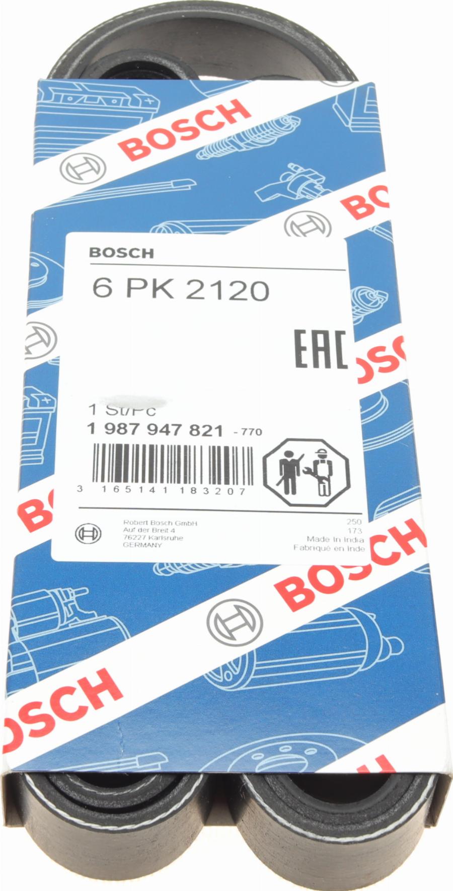 BOSCH 1 987 947 821 - Cinghia Poly-V www.autoricambit.com