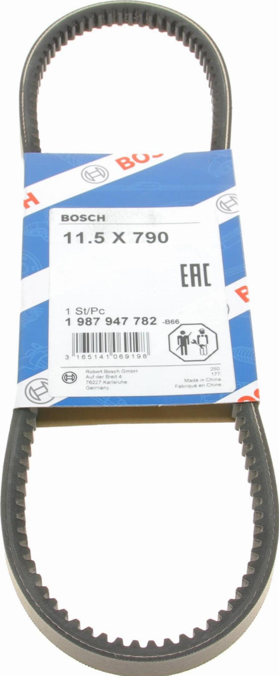 BOSCH 1 987 947 782 - Cinghia trapezoidale www.autoricambit.com