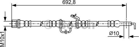 BOSCH 1 987 481 922 - Flessibile del freno www.autoricambit.com