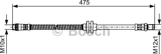 BOSCH 1 987 481 496 - Flessibile del freno www.autoricambit.com