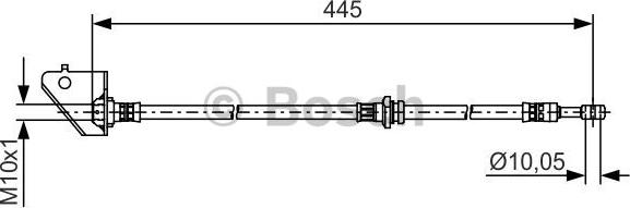 BOSCH 1 987 481 498 - Flessibile del freno www.autoricambit.com