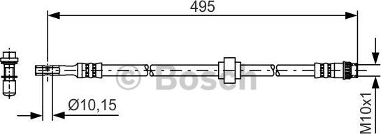 BOSCH 1 987 481 405 - Flessibile del freno www.autoricambit.com