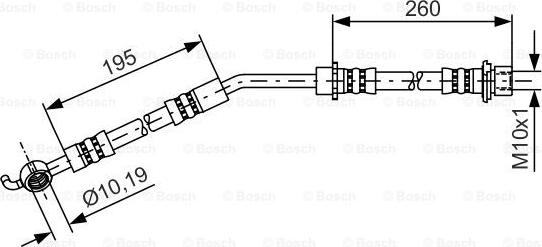 BOSCH 1 987 481 408 - Flessibile del freno www.autoricambit.com