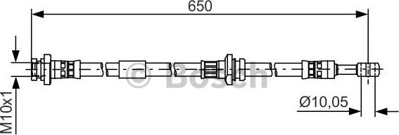 BOSCH 1 987 481 476 - Flessibile del freno www.autoricambit.com