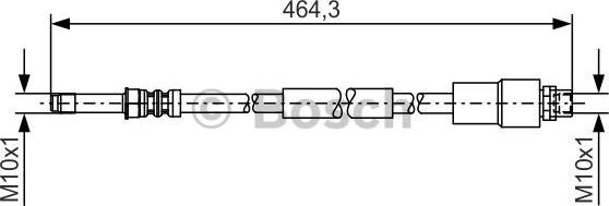 BOSCH 1 987 481 541 - Flessibile del freno www.autoricambit.com