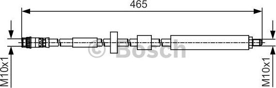 BOSCH 1 987 481 509 - Flessibile del freno www.autoricambit.com