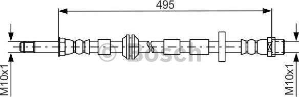 BOSCH 1 987 481 692 - Flessibile del freno www.autoricambit.com