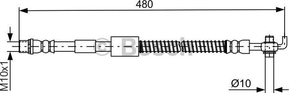 BOSCH 1 987 481 686 - Flessibile del freno www.autoricambit.com