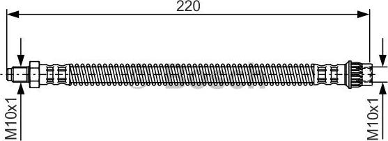 BOSCH 1 987 481 090 - Flessibile del freno www.autoricambit.com