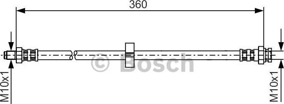 BOSCH 1 987 481 002 - Flessibile del freno www.autoricambit.com