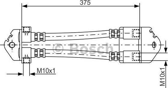 BOSCH 1 987 481 072 - Flessibile del freno www.autoricambit.com