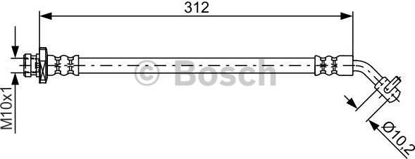 BOSCH 1 987 481 824 - Flessibile del freno www.autoricambit.com