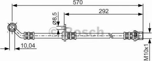 BOSCH 1 987 481 303 - Flessibile del freno www.autoricambit.com