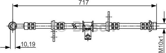 BOSCH 1 987 481 244 - Flessibile del freno www.autoricambit.com